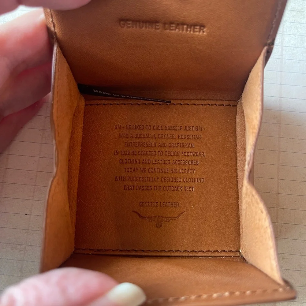 R.M. Williams Brown Leather Wallet